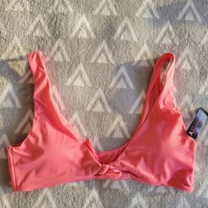 NOBO Coral Ribbed Bikini Top